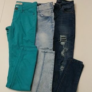 3 pairs jeggings
